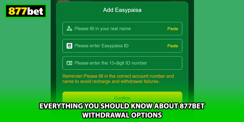 Everything you should know about 877BET withdrawal options