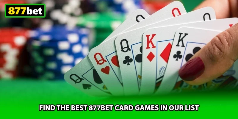 Find the best 877BET card games in our list