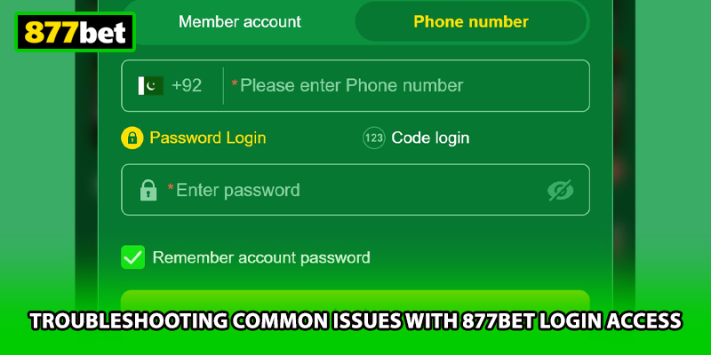 Troubleshooting common issues with 877BET login access