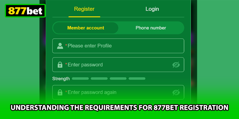 Understanding the requirements for 877BET registration